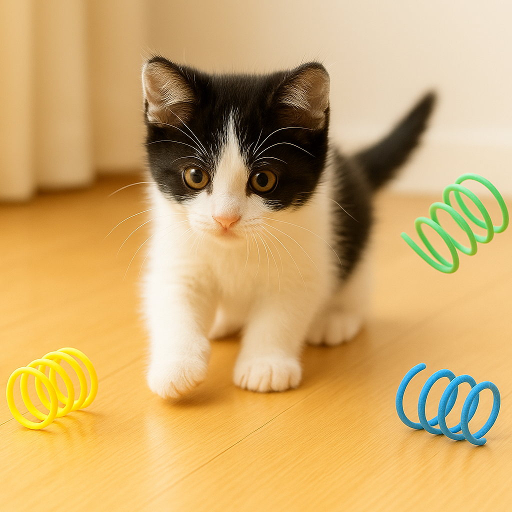 Jouets Ressorts Colorés Pour Chat
