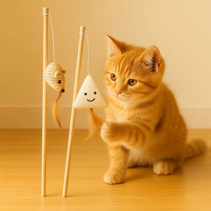 Jouet en Bois Pour Chat