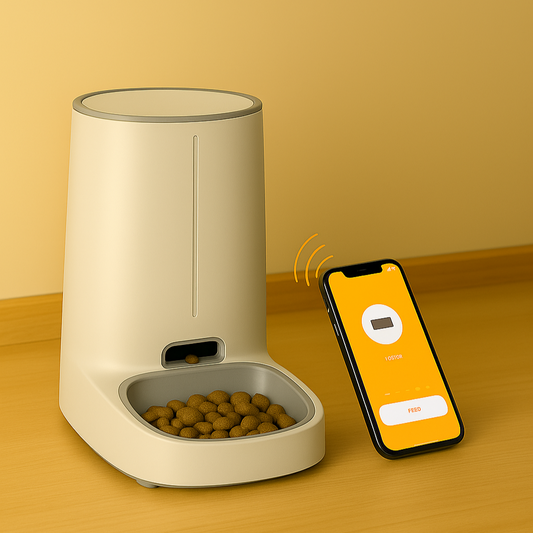 Distributeur Automatique de Croquettes Pour Chat Connecté