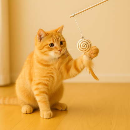 Jouet en Bois Pour Chat